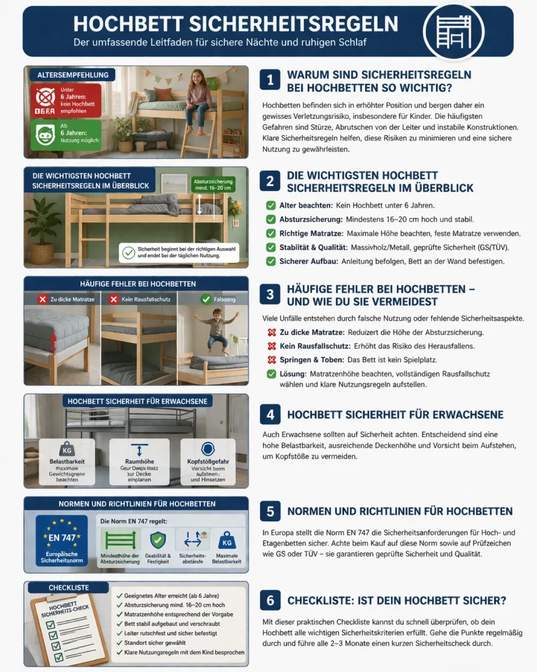 hochbett sicherheit